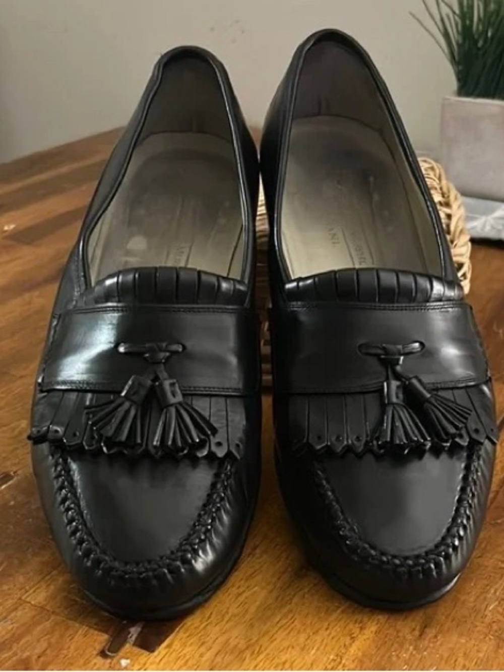 Johnston & Murphy Classic Black Tassel Loafers